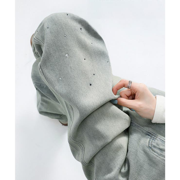 ラインストーン デニムパンツ レディース | SUNSHINE CLOSET | 詳細画像4 