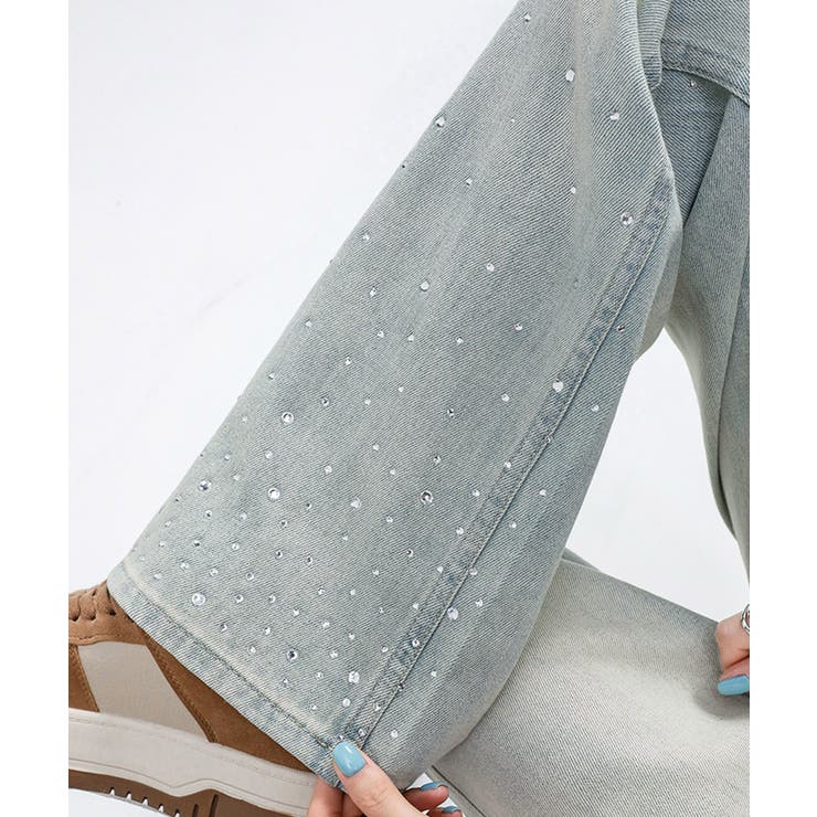 ラインストーン デニムパンツ レディース | SUNSHINE CLOSET | 詳細画像5 