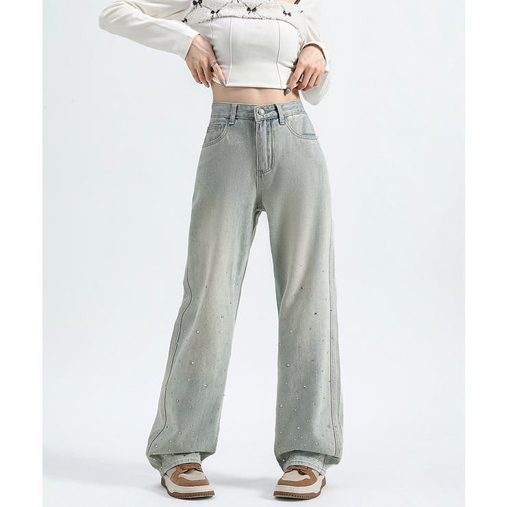 ラインストーン デニムパンツ レディース | SUNSHINE CLOSET | 詳細画像7 