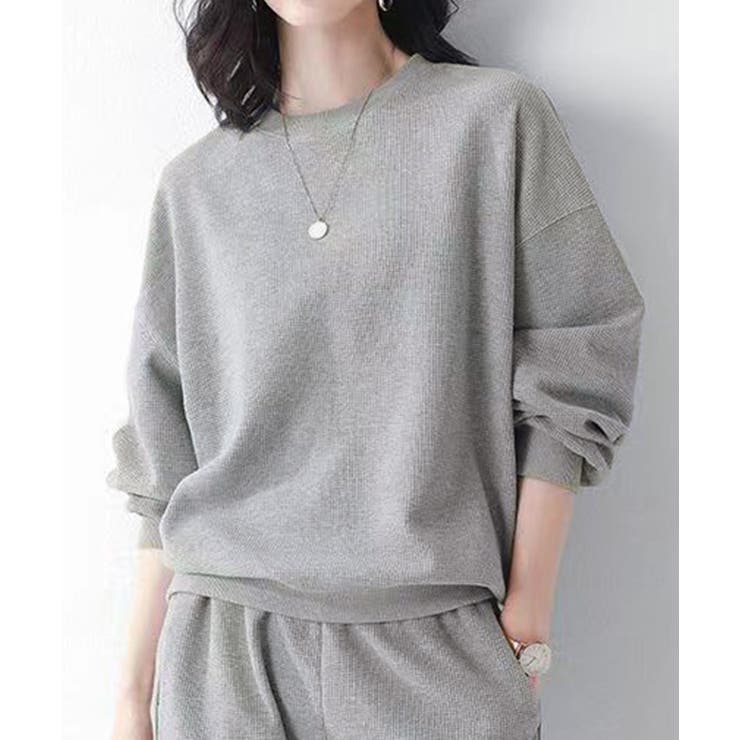 ワッフルスウェットセットアップ 春秋長袖 | SUNSHINE CLOSET | 詳細画像1 