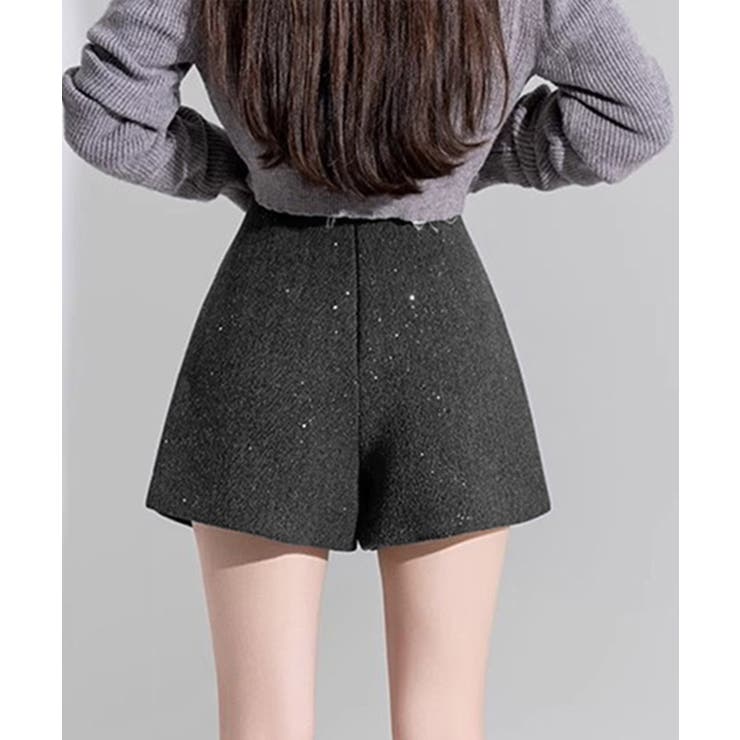 ラメ付きショートパンツ 秋冬 ツイード風 | SUNSHINE CLOSET | 詳細画像3 