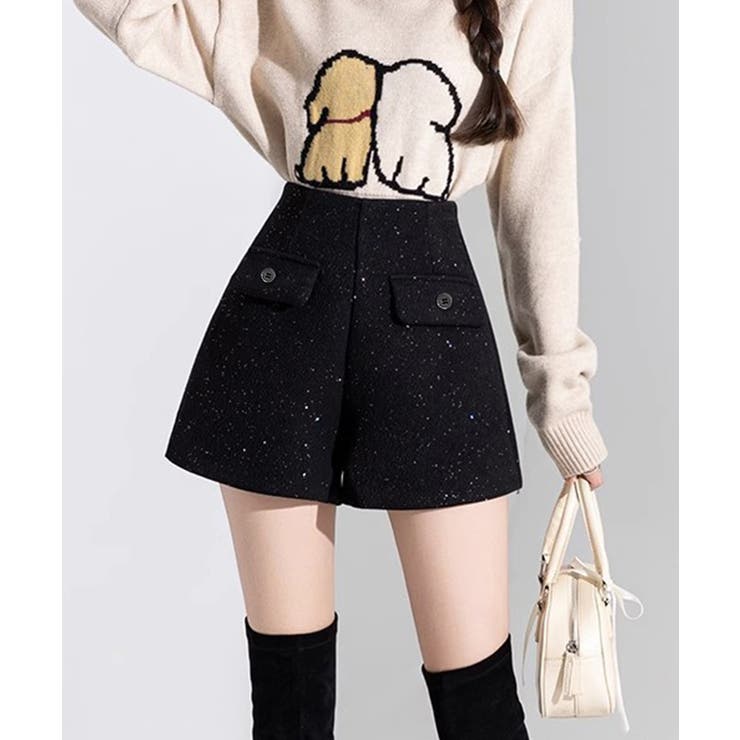 ラメ付きショートパンツ 秋冬 ツイード風 | SUNSHINE CLOSET | 詳細画像6 