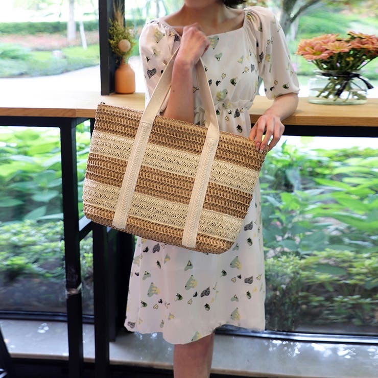 かごバッグ ナチュラル トートバッグ 夏 | SUNSHINE CLOSET | 詳細画像6 