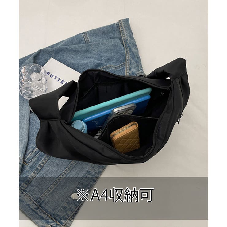 三日月型ショルダーバッグ大容量ナイロン鞄 | SUNSHINE CLOSET | 詳細画像13 