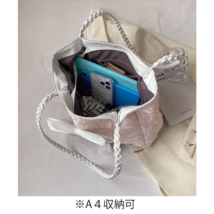 ビッグリボントートバッグ 肩掛け 軽量鞄 | SUNSHINE CLOSET | 詳細画像14 