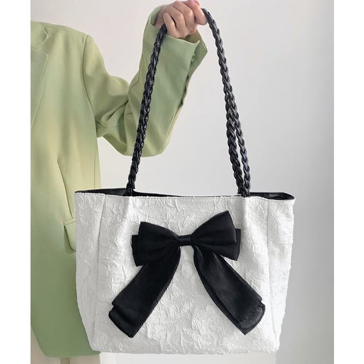 ビッグリボントートバッグ 肩掛け 軽量鞄 | SUNSHINE CLOSET | 詳細画像18 