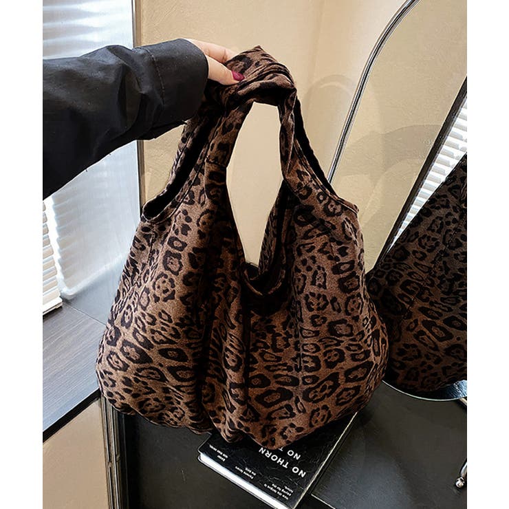 レオパードトートバッグ 大容量バッグ軽い | SUNSHINE CLOSET | 詳細画像3 