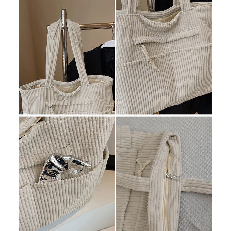 コーデュロイ トートバッグ 大容量カバン | SUNSHINE CLOSET | 詳細画像19 