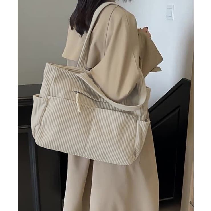 コーデュロイ トートバッグ 大容量カバン | SUNSHINE CLOSET | 詳細画像3 