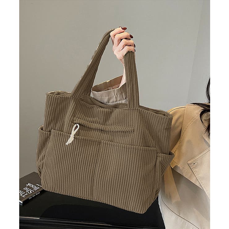 コーデュロイ トートバッグ 大容量カバン | SUNSHINE CLOSET | 詳細画像7 