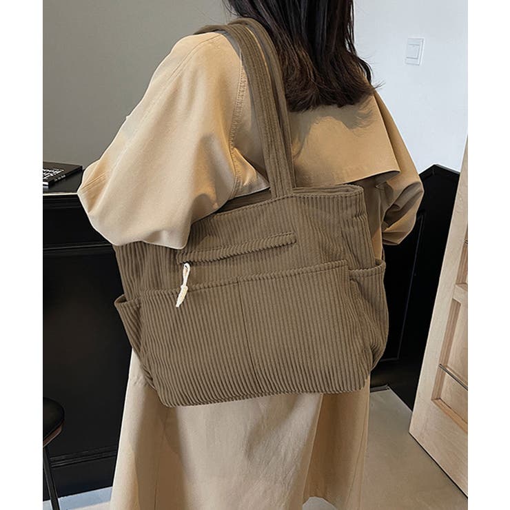 コーデュロイ トートバッグ 大容量カバン | SUNSHINE CLOSET | 詳細画像8 