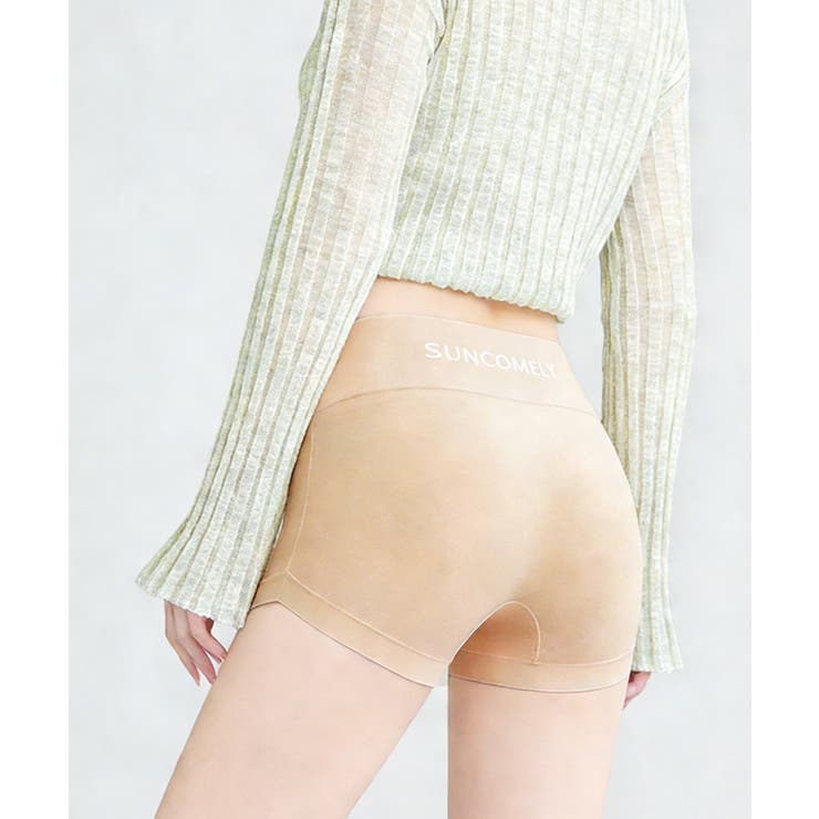 無縫製インナーパンツ透け防止 ノーステッチショーツ バックロゴ付きインナーウェア… | SUNSHINE CLOSET | 詳細画像6 