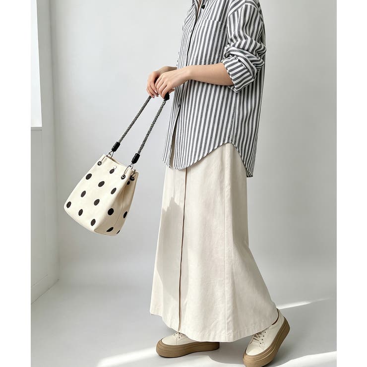 小さめハンドバッグ 大人可愛いバケツバッグ 水玉柄ニットトート | SUNSHINE CLOSET | 詳細画像11 