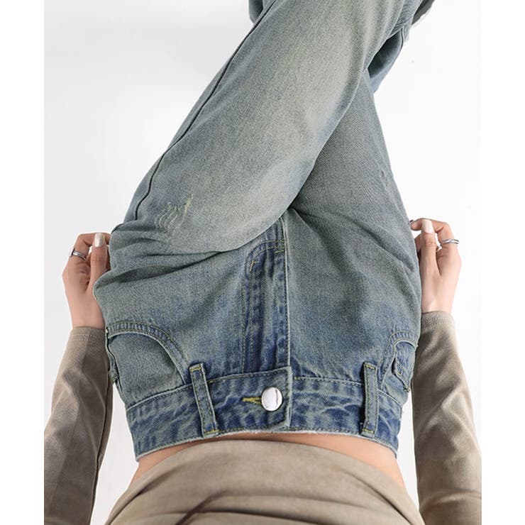 レトロ フレアデニムパンツ ローエッジ | SUNSHINE CLOSET | 詳細画像19 