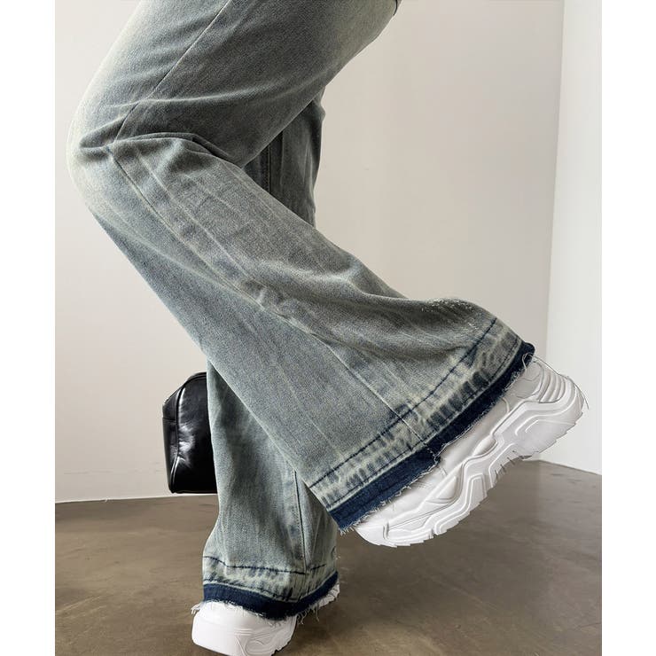 レトロ フレアデニムパンツ ローエッジ | SUNSHINE CLOSET | 詳細画像22 