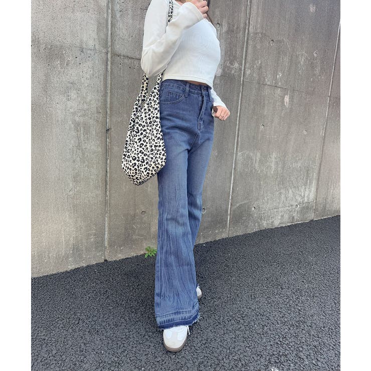 レトロ フレアデニムパンツ ローエッジ | SUNSHINE CLOSET | 詳細画像23 