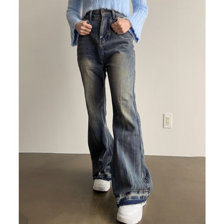 レトロ フレアデニムパンツ ローエッジ | SUNSHINE CLOSET | 詳細画像28 