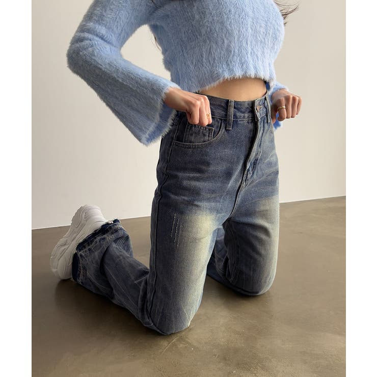 レトロ フレアデニムパンツ ローエッジ | SUNSHINE CLOSET | 詳細画像29 