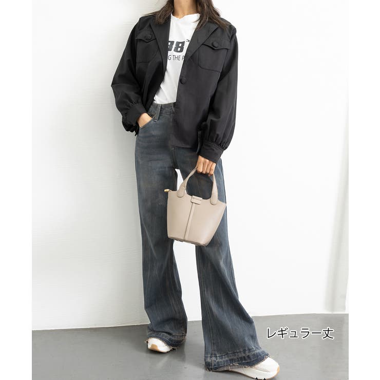 レトロ フレアデニムパンツ ローエッジ | SUNSHINE CLOSET | 詳細画像31 