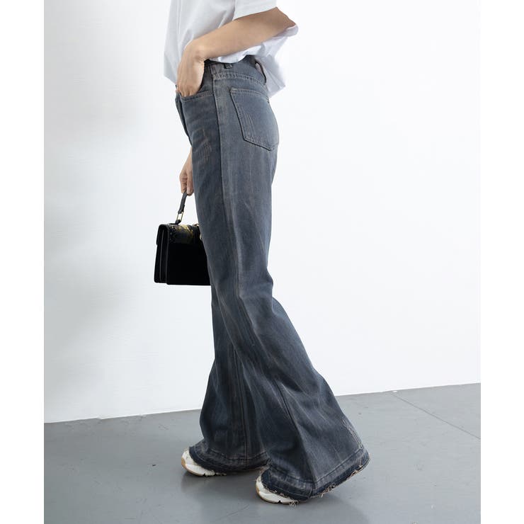 レトロ フレアデニムパンツ ローエッジ | SUNSHINE CLOSET | 詳細画像34 