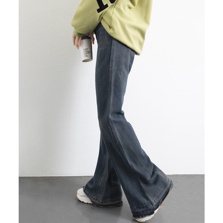 レトロ フレアデニムパンツ ローエッジ | SUNSHINE CLOSET | 詳細画像36 