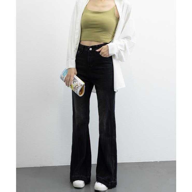 レトロ フレアデニムパンツ ローエッジ | SUNSHINE CLOSET | 詳細画像38 