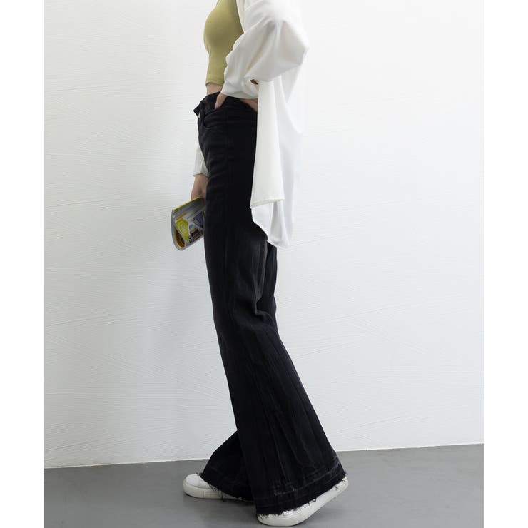 レトロ フレアデニムパンツ ローエッジ | SUNSHINE CLOSET | 詳細画像39 