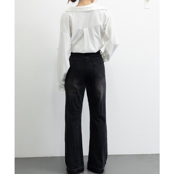 レトロ フレアデニムパンツ ローエッジ | SUNSHINE CLOSET | 詳細画像40 