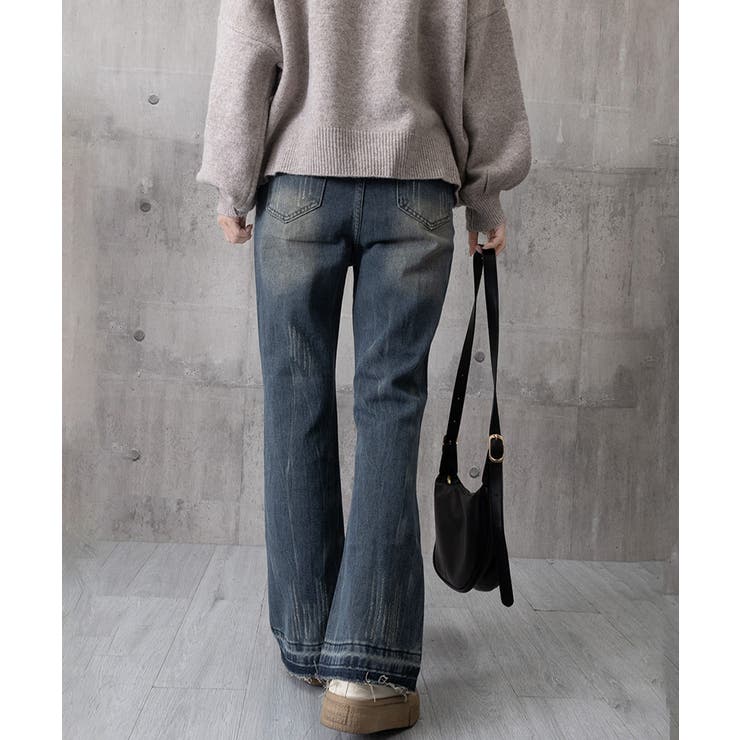 レトロ フレアデニムパンツ ローエッジ | SUNSHINE CLOSET | 詳細画像47 