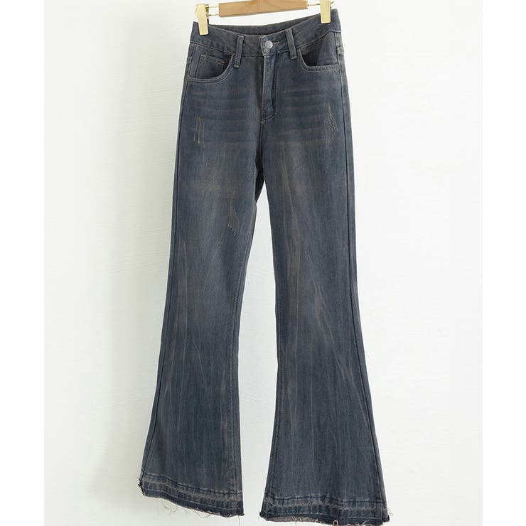 レトロ フレアデニムパンツ ローエッジ | SUNSHINE CLOSET | 詳細画像49 