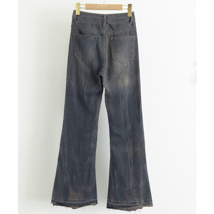 レトロ フレアデニムパンツ ローエッジ | SUNSHINE CLOSET | 詳細画像50 