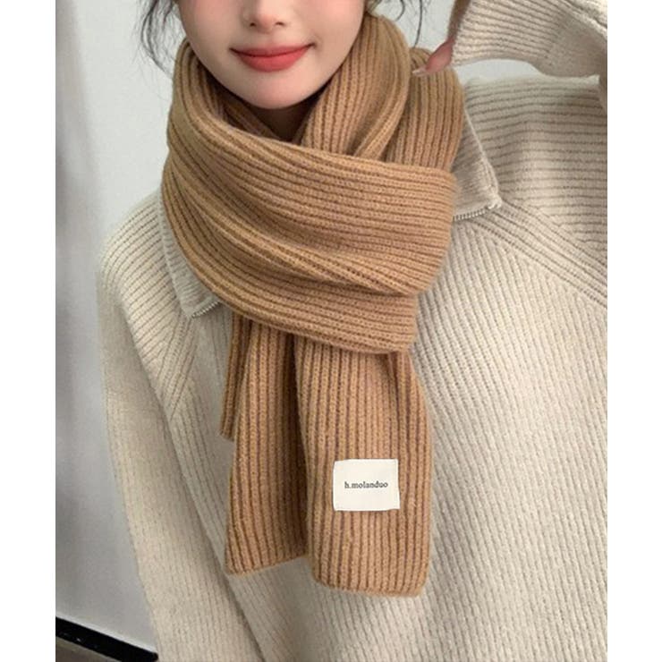 暖かいリブニットマフラー カシミアタッチ | SUNSHINE CLOSET | 詳細画像1 