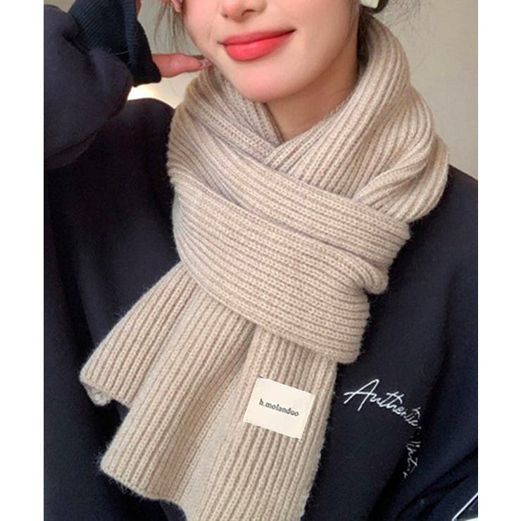 暖かいリブニットマフラー カシミアタッチ | SUNSHINE CLOSET | 詳細画像10 