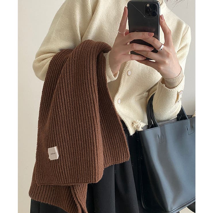 暖かいリブニットマフラー カシミアタッチ | SUNSHINE CLOSET | 詳細画像11 