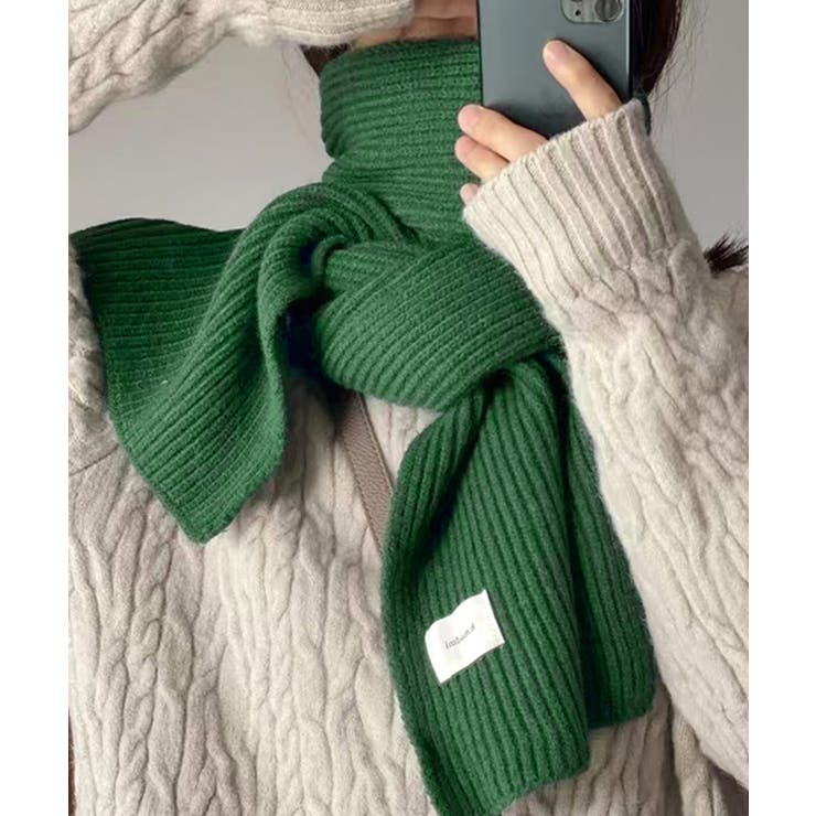 暖かいリブニットマフラー カシミアタッチ | SUNSHINE CLOSET | 詳細画像19 