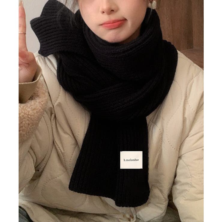 暖かいリブニットマフラー カシミアタッチ | SUNSHINE CLOSET | 詳細画像2 