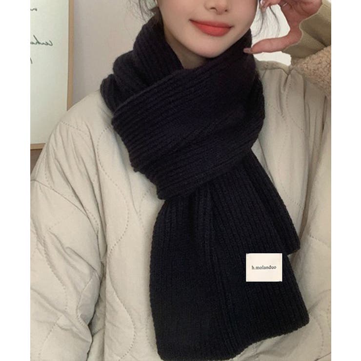 暖かいリブニットマフラー カシミアタッチ | SUNSHINE CLOSET | 詳細画像3 