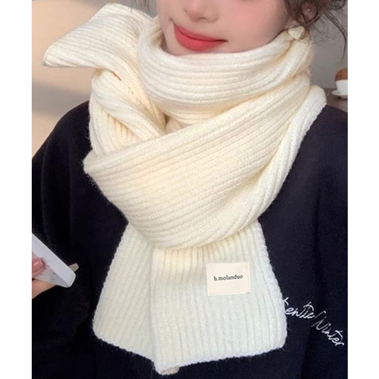 暖かいリブニットマフラー カシミアタッチ | SUNSHINE CLOSET | 詳細画像4 