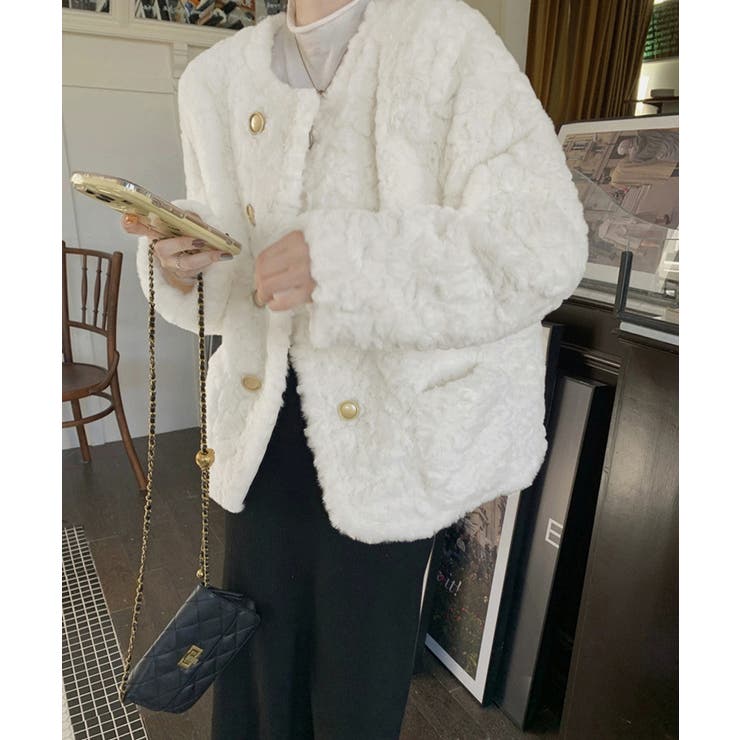 ボアジャケット もこもこアウター 韓国風 | SUNSHINE CLOSET | 詳細画像6 