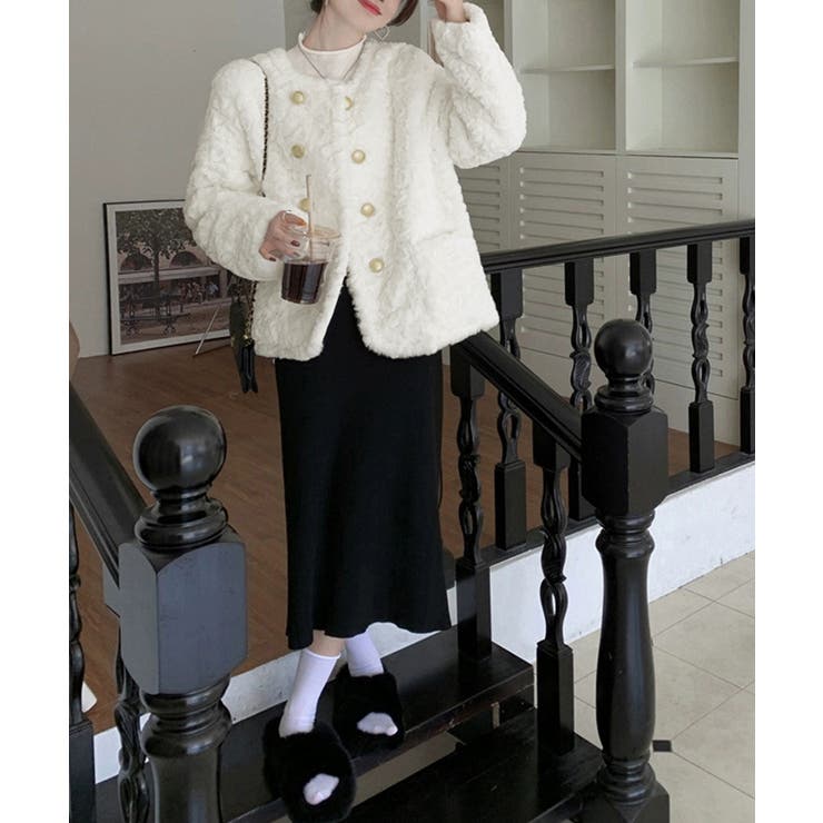 ボアジャケット もこもこアウター 韓国風 | SUNSHINE CLOSET | 詳細画像8 