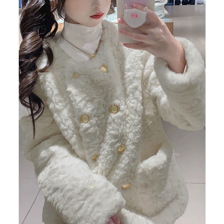 ボアジャケット もこもこアウター 韓国風 | SUNSHINE CLOSET | 詳細画像9 