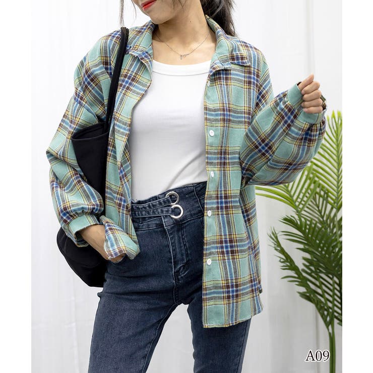 シャツ ブラウス チェック柄シャツ 長袖 | SUNSHINE CLOSET | 詳細画像14 
