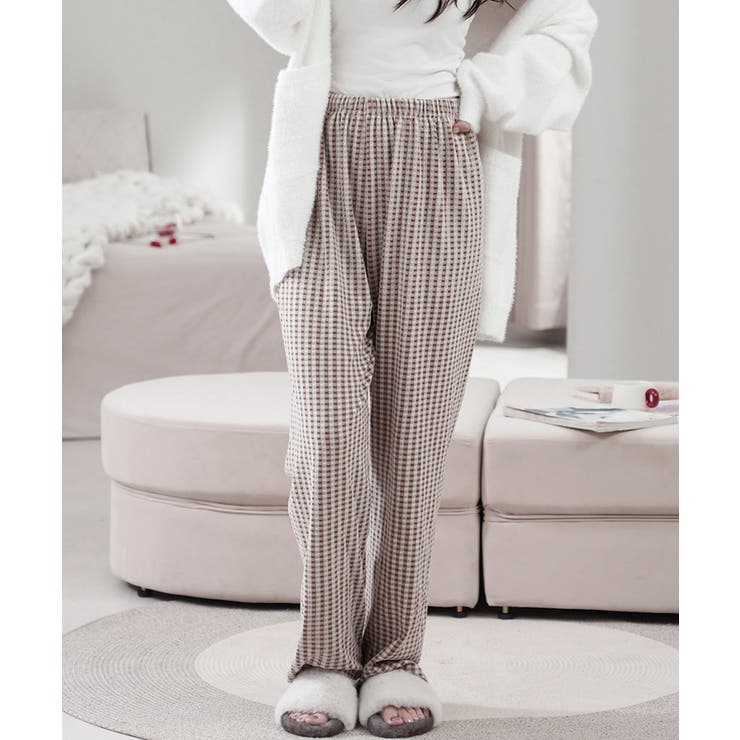 ギンガムチェック ルームパンツ表裏微起毛 | SUNSHINE CLOSET | 詳細画像15 