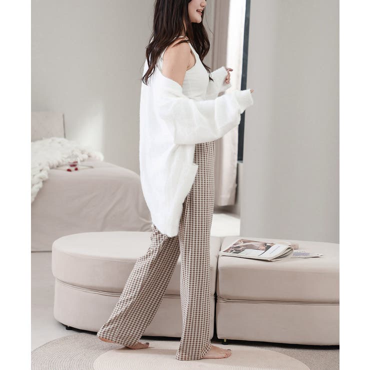 ギンガムチェック ルームパンツ表裏微起毛 | SUNSHINE CLOSET | 詳細画像16 