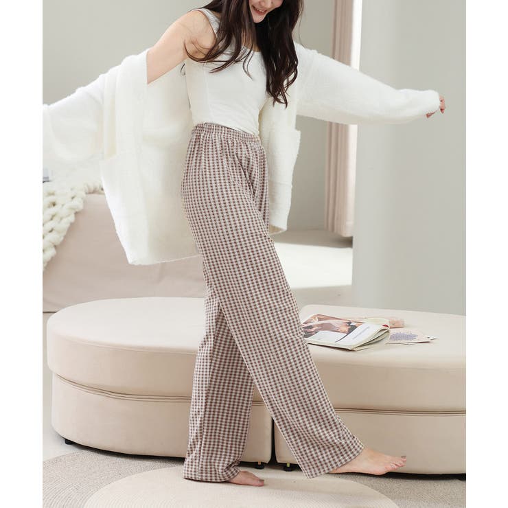 ギンガムチェック ルームパンツ表裏微起毛 | SUNSHINE CLOSET | 詳細画像17 