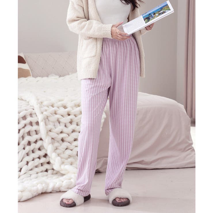 ギンガムチェック ルームパンツ表裏微起毛 | SUNSHINE CLOSET | 詳細画像20 