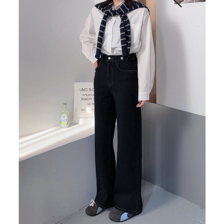 レディースデニムパンツウエストボタン調節 | SUNSHINE CLOSET | 詳細画像12 