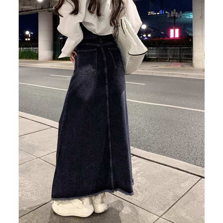 レトロデニムスカート ハイウエスト 韓国 | SUNSHINE CLOSET | 詳細画像11 