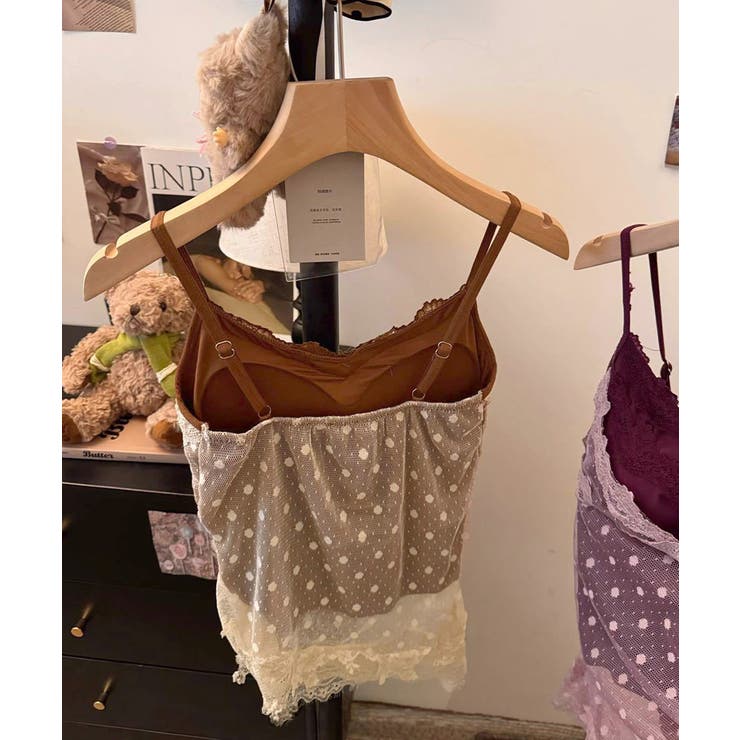 レディース カップ付きインナー 透け感チュール畳み着 | SUNSHINE CLOSET | 詳細画像23 