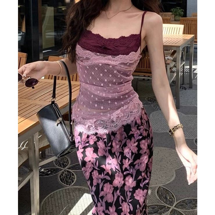 レディース カップ付きインナー 透け感チュール畳み着 | SUNSHINE CLOSET | 詳細画像8 